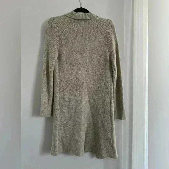 Sugar Rose Casual Open Front Notched Collar Patch Pocket Sweater Cardigan - Picture 4 of 6